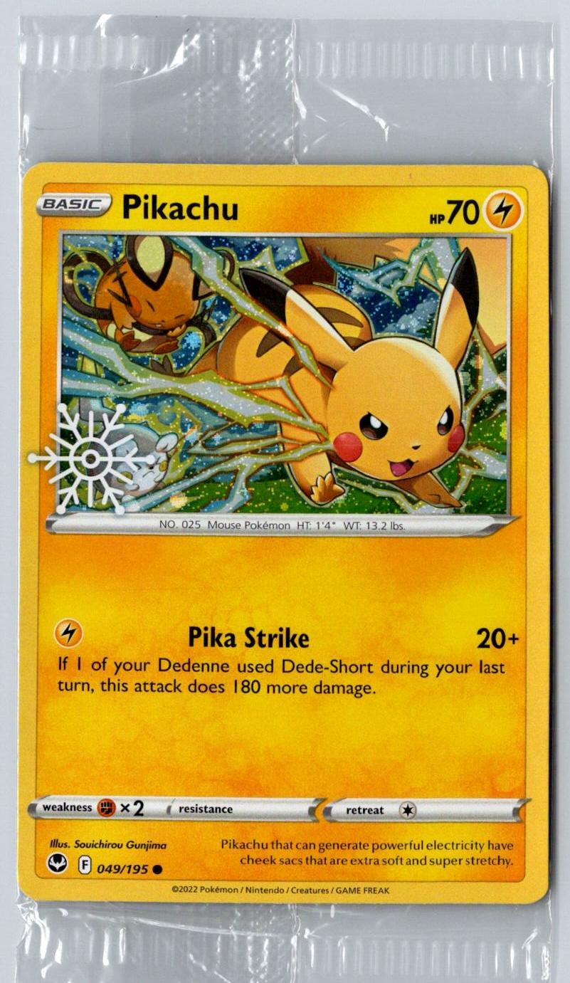 Pikachu (Holiday Calendar) 049/195 Holo Pokemon Holo