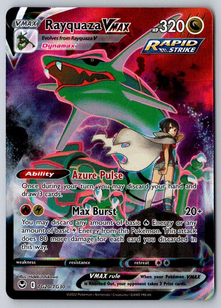 Rayquaza VMAX TG20/TG30 Holo Silver Tempest Trainer Gallery Pokemon Holo NM