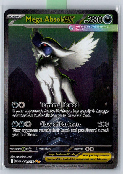 Mega Absol ex 180/132 Special Illustration Rare Mega Evolution Pokemon Holo NM