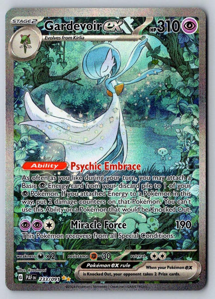 Gardevoir ex 233/091 Special Illustration Rare Paldean Fates Pokemon Holo NM