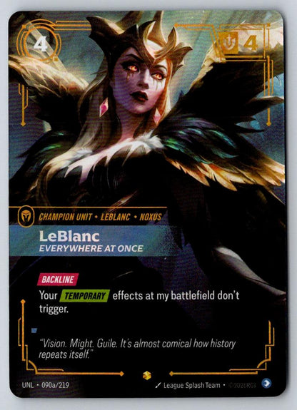 LeBlanc - Everywhere At Once (Alternate Art) 090A/219 Unleashed Riftbound Foil