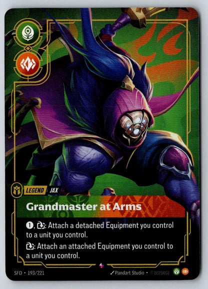 Jax - Grandmaster At Arms 193/221 Rare Spiritforged Riftbound Foil Near Mint