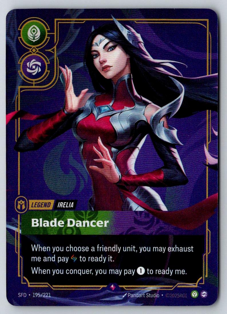 Irelia - Blade Dancer 195/221 Rare Spiritforged Riftbound Foil Near Mint