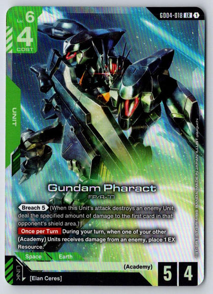 Gundam Pharact GD04-018 LR Phantom Aria Gundam Holo Near Mint