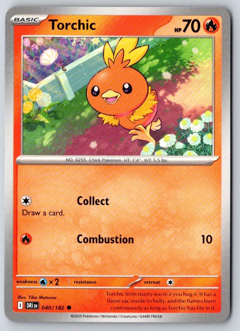 Torchic 040/182 Common Destined Rivals Pokemon Near Mint