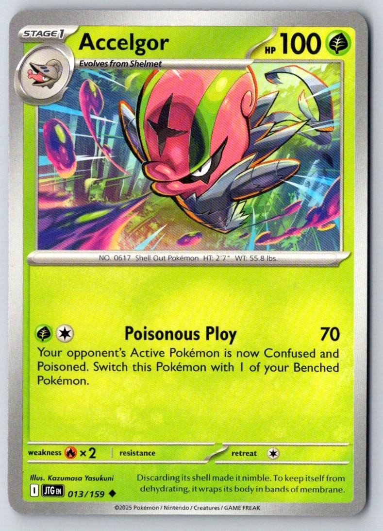 Accelgor 013/159 Uncommon Journey Together Pokemon Near Mint