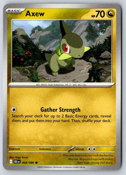 Axew 068/086 Common Black Bolt Pokemon Near Mint