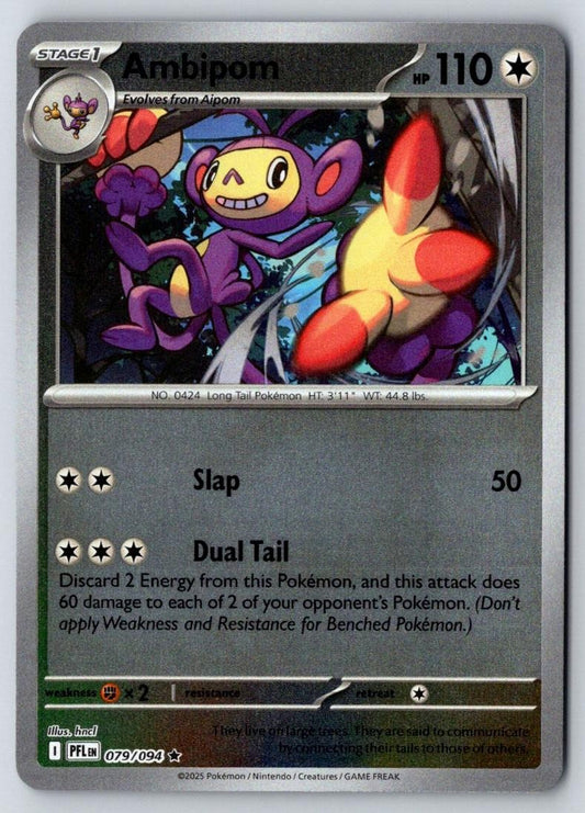 Ambipom 079/094 Rare Phantasmal Flames Pokemon Holo Near Mint