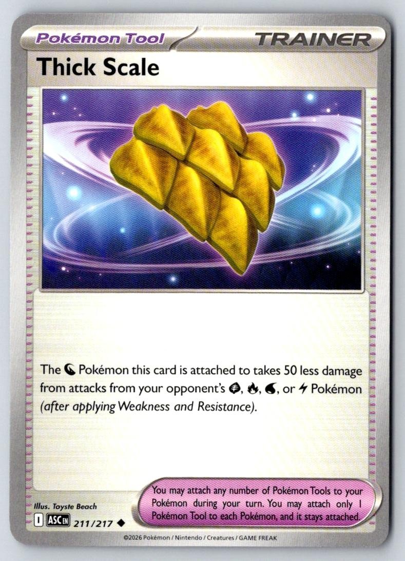 Thick Scale 211/217 Uncommon Ascended Heroes Pokemon Near Mint