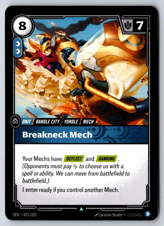 Breakneck Mech 071/221 Uncommon Spiritforged Riftbound Near Mint