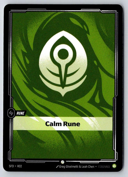 Calm Rune R02 Common Vendetta Riftbound Near Mint