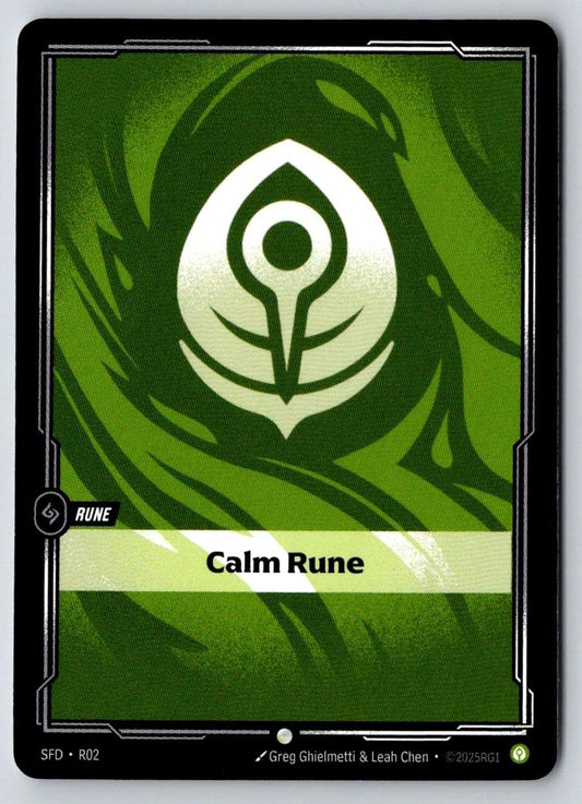 Calm Rune R02 Common Vendetta Riftbound Near Mint