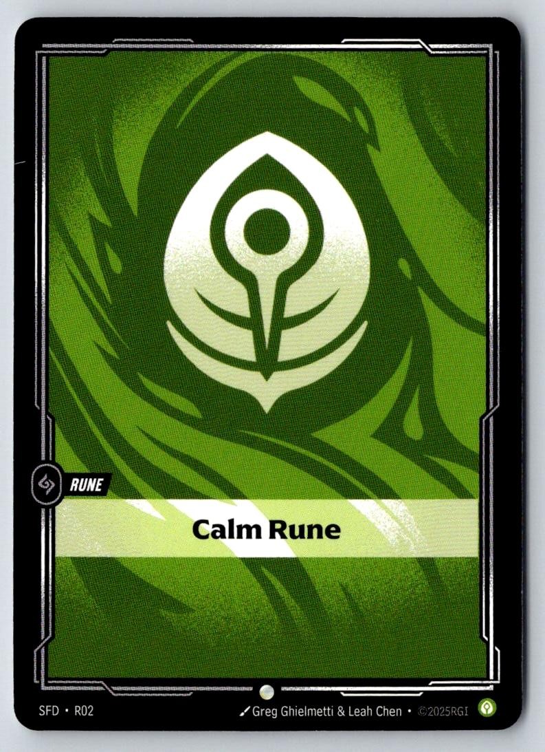 Calm Rune R02 Common Vendetta Riftbound Near Mint