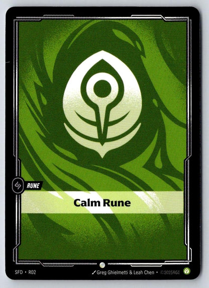 Calm Rune R02 Common Vendetta Riftbound Near Mint