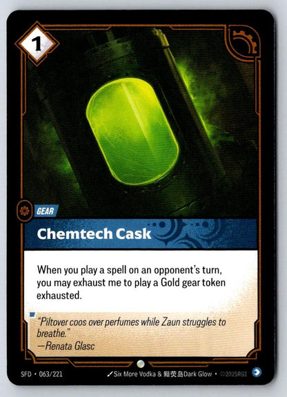 Chemtech Cask 063/221 Common Spiritforged Riftbound Near Mint