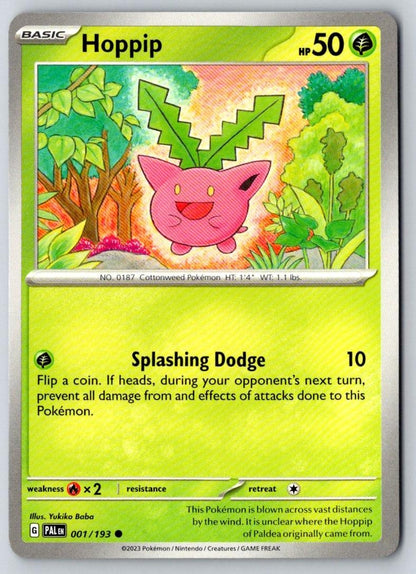 Hoppip 001/193 Common Paldea Evolved Pokemon Near Mint