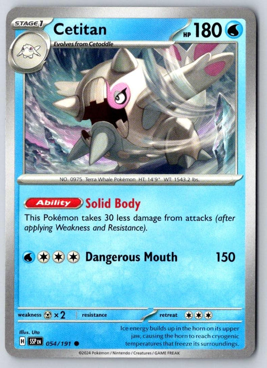 Cetitan 054/191 Common Surging Sparks Pokemon Near Mint