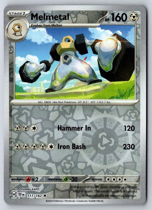 Melmetal 117/162 Rare Temporal Forces Pokemon Holo Near Mint