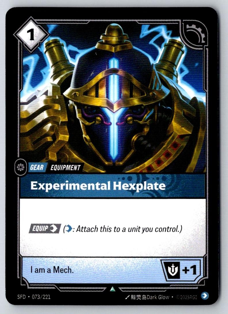 Experimental Hexplate 073/221 Uncommon Spiritforged Riftbound Near Mint