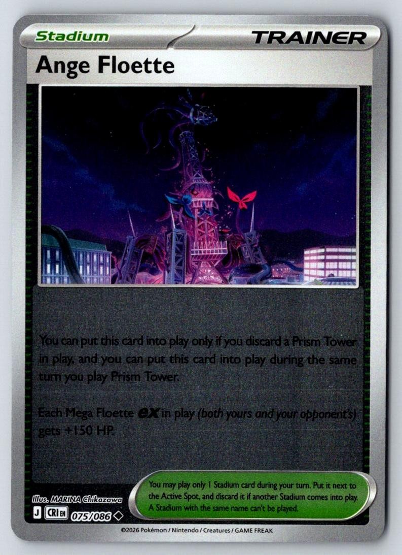 Ange Floette 075/086 Uncommon Chaos Rising Pokemon Near Mint
