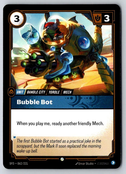 Bubble Bot 062/221 Common Spiritforged Riftbound Near Mint