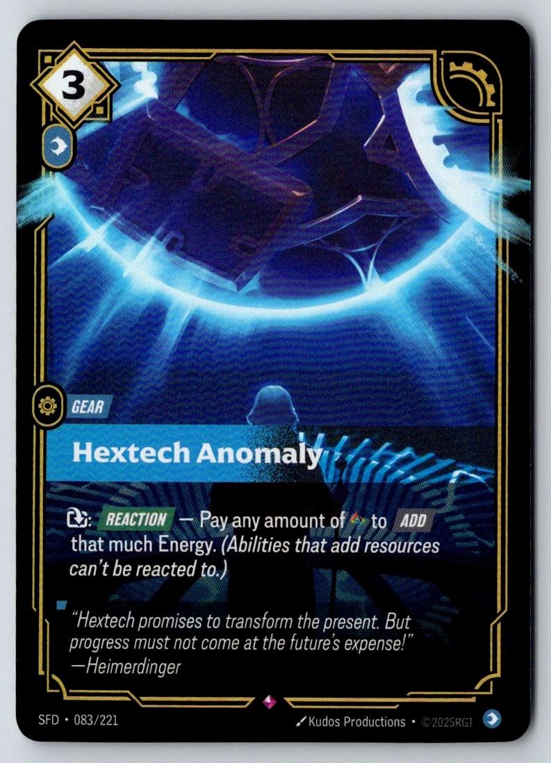 Hextech Anomaly 083/221 Rare Spiritforged Riftbound Foil Near Mint