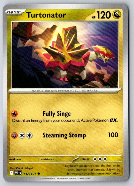 Turtonator 137/191 Uncommon Surging Sparks Pokemon Near Mint