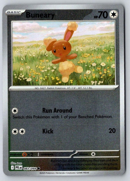 Buneary 083/094 Common Phantasmal Flames Pokemon Near Mint