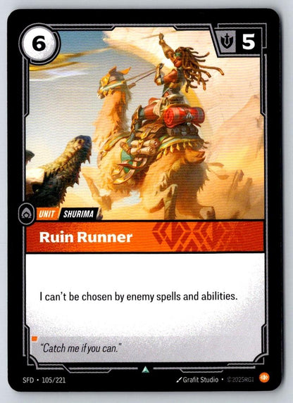 Ruin Runner 105/221 Uncommon Spiritforged Riftbound Near Mint
