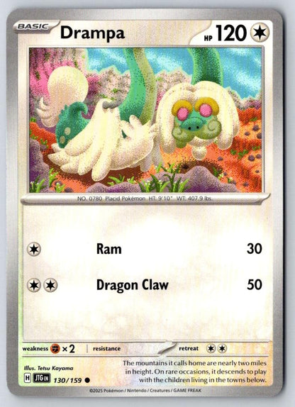 Drampa 130/159 Common Journey Together Pokemon Near Mint