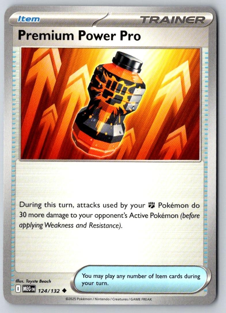 Premium Power Pro 124/132 Uncommon Mega Evolution Pokemon Near Mint