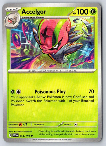 Accelgor 013/159 Uncommon Journey Together Pokemon Near Mint