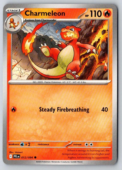Charmeleon 012/094 Common Phantasmal Flames Pokemon Near Mint
