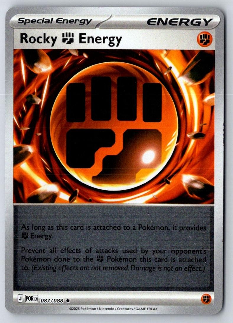 Rocky Fighting Energy 087/088 Perfect Order Pokemon Near Mint