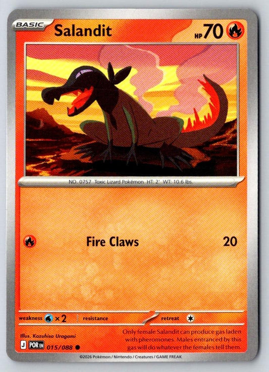 Salandit 015/088 Common Perfect Order Pokemon Near Mint