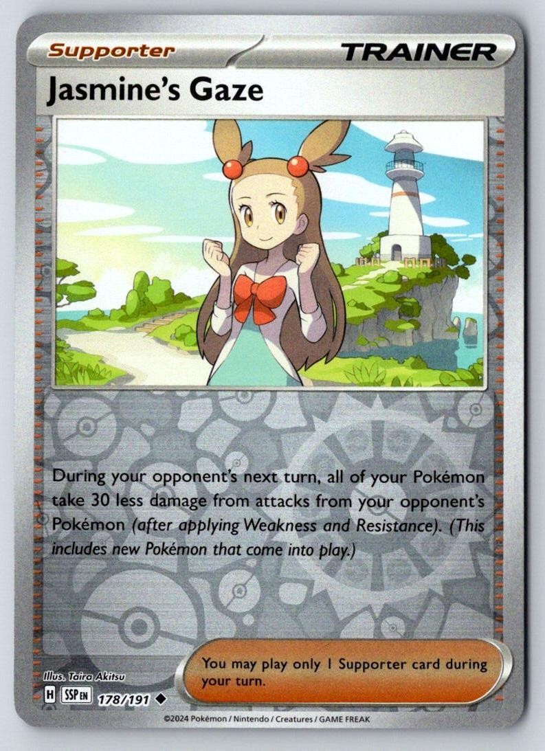 Jasmine's Gaze 178/191 Uncommon Surging Sparks Pokemon Near Mint