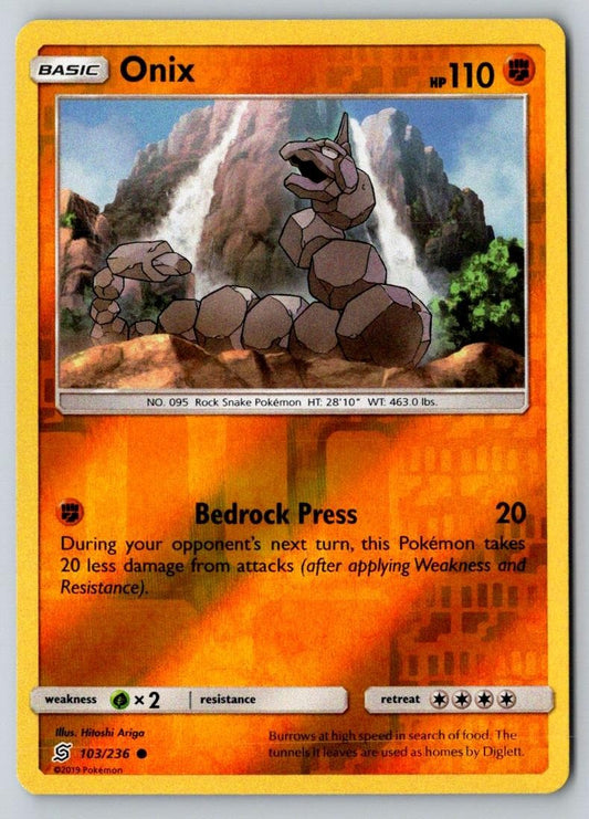 Onix 103/236 Common Unified Minds Pokemon