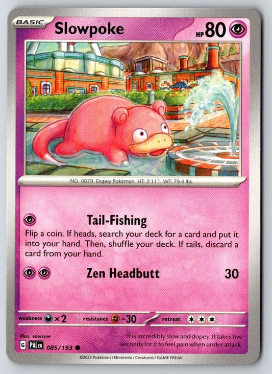 Slowpoke 085/193 Common Paldea Evolved Pokemon Near Mint