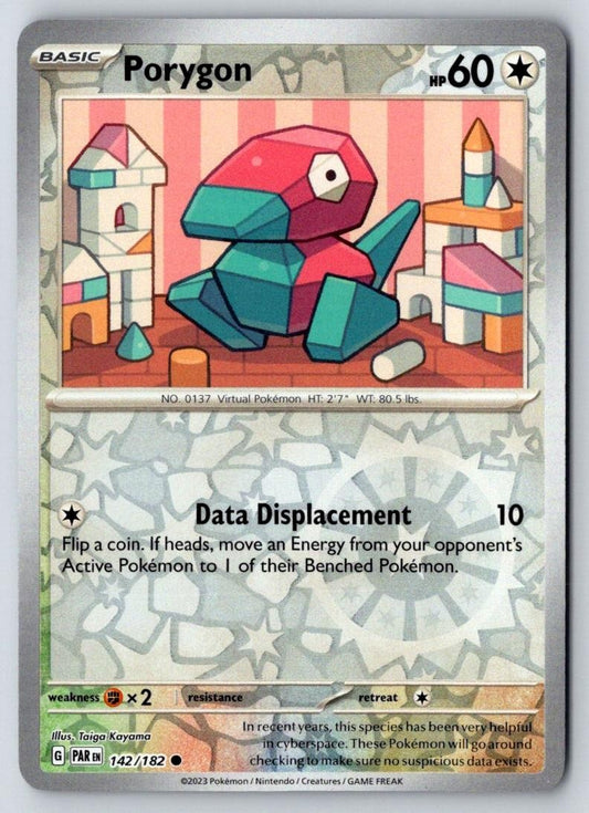Porygon 142/182 Common Paradox Rift Pokemon Near Mint