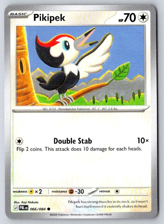 Pikipek 066/084 Common Pitch Black Pokemon Near Mint