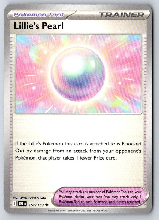 Lillie's Pearl 151/159 Uncommon Journey Together Pokemon Near Mint