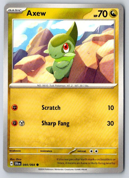 Axew 044/064 Common Shrouded Fable Pokemon Near Mint