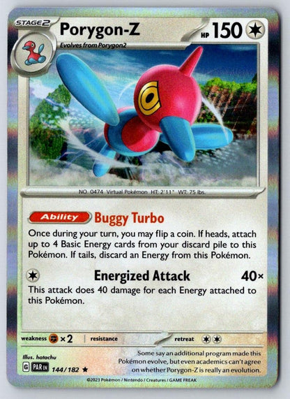 Porygon-Z 144/182 Rare Paradox Rift Pokemon Holo Near Mint