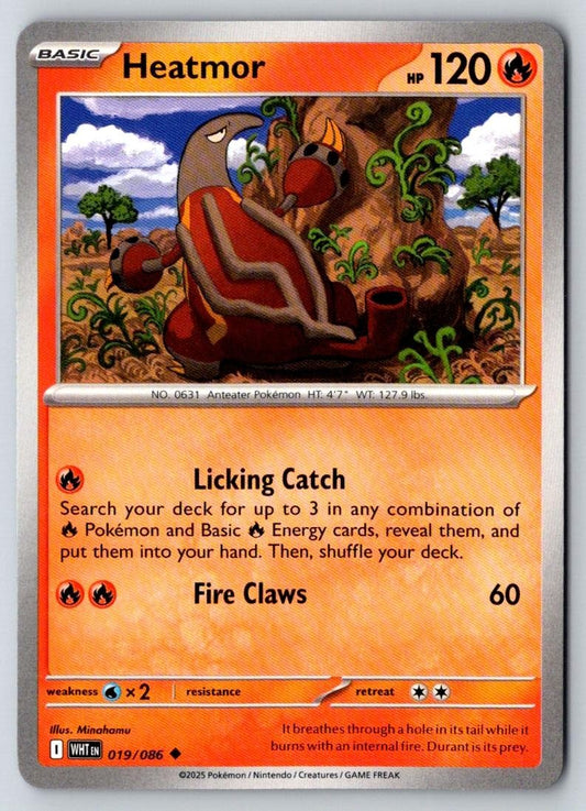 Heatmor 019/086 Uncommon White Flare Pokemon Near Mint