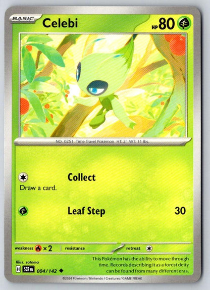 Celebi 4/142 Uncommon Stellar Crown Pokemon Near Mint