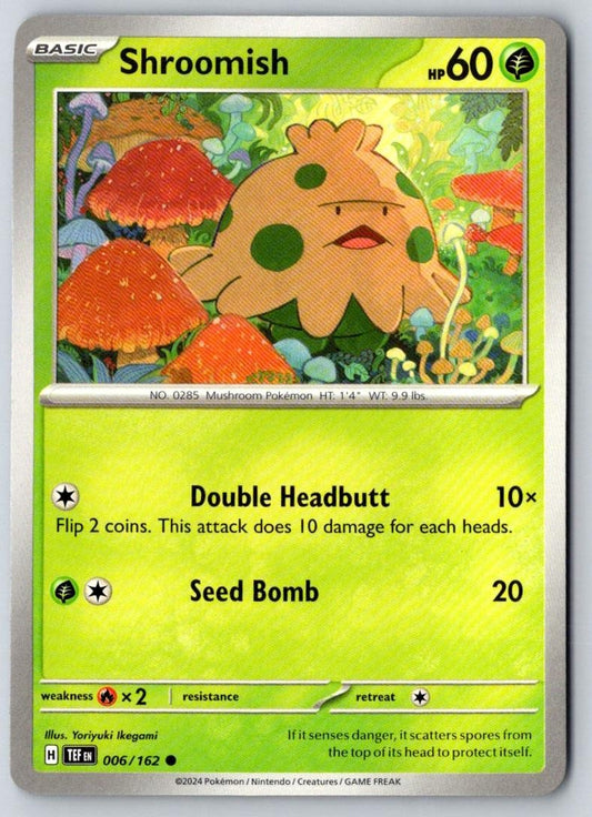 Shroomish 006/162 Common Temporal Forces Pokemon Near Mint