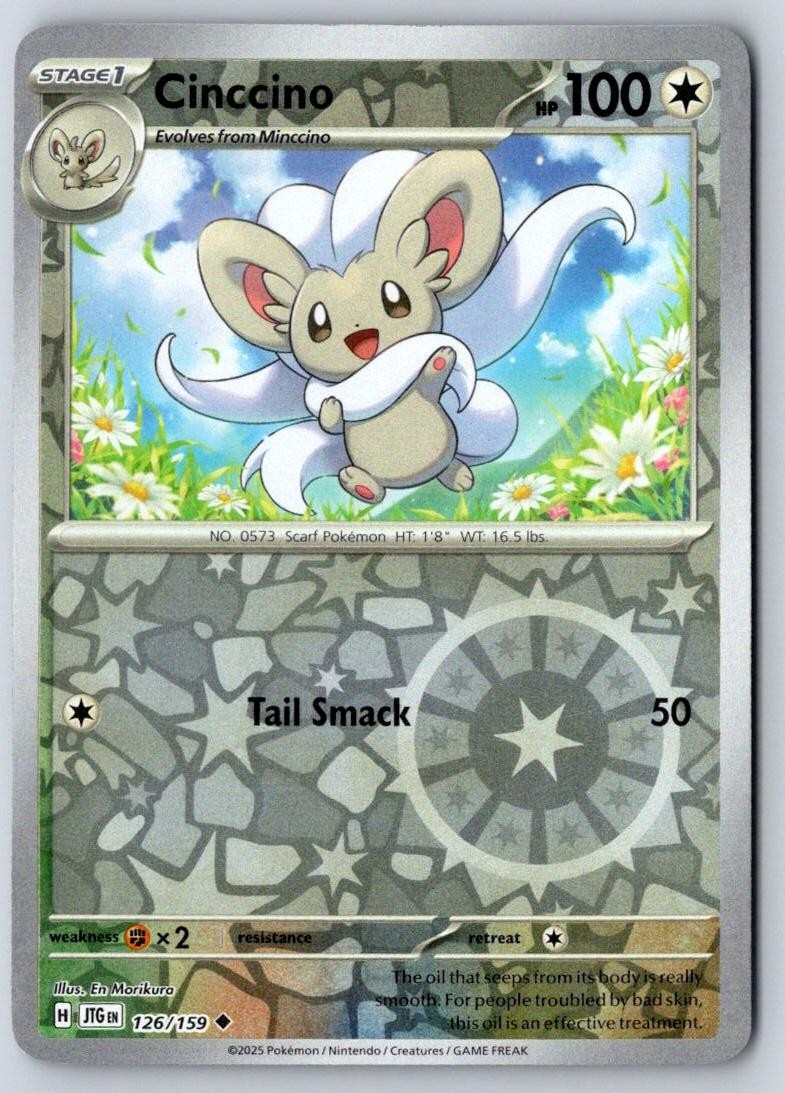 Cinccino 126/159 Uncommon Journey Together Pokemon Near Mint