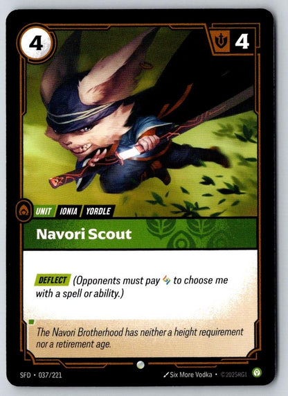 Navori Scout 037/221 Common Spiritforged Riftbound Near Mint