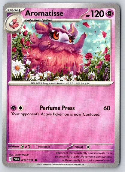 Aromatisse 039/131 Common Prismatic Evolutions Pokemon Near Mint