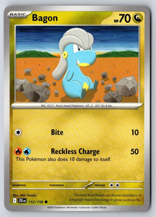 Bagon 112/159 Common Journey Together Pokemon Near Mint